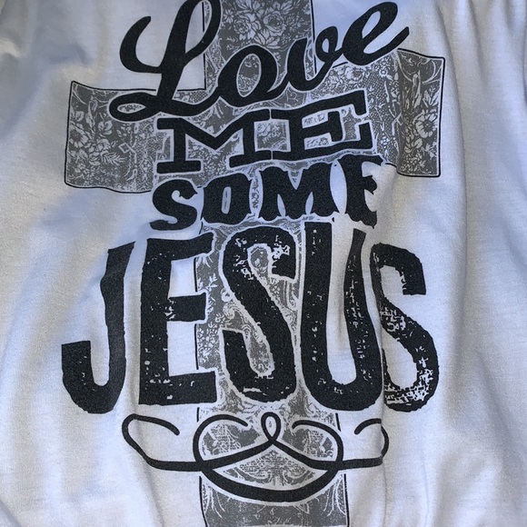homemade Tops - Homemade “Love Me Some Jesus” Top